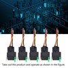 5Pcs Automotive Relay 12V DC 30A 4 Pin 4 Wire