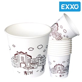 EXO Domestic non-fluorescent natural pulp EXO paper cups 500 units / 엑소 국내산 무형광천연펄프 엑소종이컵 500개
