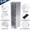Camp Stove Windshields,12 Plates Stove Windscreen,Folding Aluminium Compact Camping Stove
