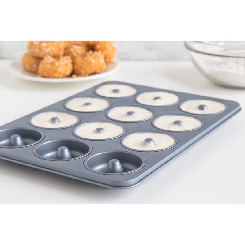 Fox Run Non-Stick Mini Donut Pan, 12-Cavity