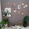 GRIDYMEN Multifunction Electroplated Bling Metal Mesh Grid Panel, Wall Photo