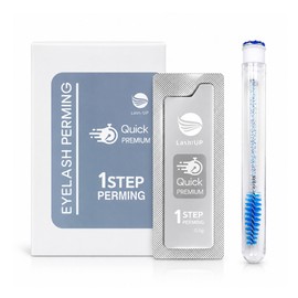 래쉬업 퀵 프리미엄 아이래쉬 펌 STEP 1 10p + 케이스 마스카라 브러쉬 1p 세트, 8g, 1개 Lash Up Quick Premium Eyelash Perm STEP 1 10p + Case Mascara Brush 1p Set, 8g, 1 Piece