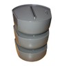 TAMLED Bowl with Lid Trapezoidal Grey 4.6 L Kitchen Aid