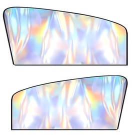 DUSCOKE 2PCS Car Side Window Sun Shade, UV Protection Car Windshield Window Cover, Magnetic Auto Front Seat Privacy Curtain for Baby, Universal Camping Accessories for Block Sunlight (Front)
