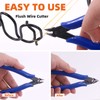 Rustark 6Pcs 5 Inch Micro Wire Flush Cutters, Precision Plastic