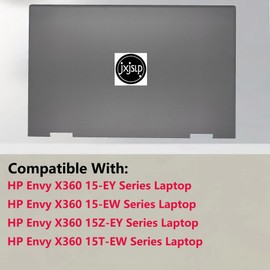 Jxjslp Replacement LCD Back Cover for HP Envy X360 15-EY 15-EW 15Z-EY 15T-EW 15-EY0023DX 15-EY0013dx 15-EW00XXXX 15T-EW100 15Z-EY100 15Z-EY000 Series Laptop Rear Top Lid N09644-001 AM3RS000130 Brown