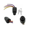 Boat Ignition Key Switch Push to Choke 6 Wires Base