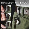 KeyUnity Keychain, Men's, Carabiner, Popular KM03, Belt Clip, Titanium, Lightweight,
