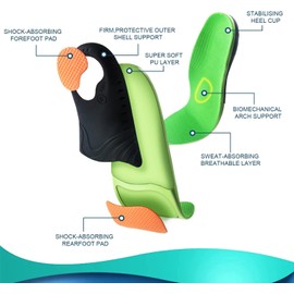 FOOT MATE CHAMPION Sport Orthopaedic Insoles - Shoe Insoles Orthopaedic Insoles Shoes - Insoles - Shoe Sole - Insoles Work Shoes - Shoe Insoles (L)