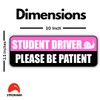 Stixorama 3-Pack Student Driver Stickers for New Drivers - Remind