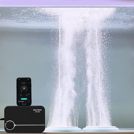 Aquarium Ultra-Quiet Air Pump - Adjustable Fish Tank Aerator with Dual Outlet Pump, 8w 8L/min Oxygen Pump for 20-600 Gallon Tank (Only Air Pump)