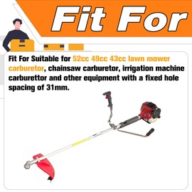 LEVANLIGHT Carburetor for 52cc 49cc 43cc Brush Cutter Engine Carburettor Carb Kit with Seal Hose Spark Plug Petrol Filter