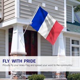 ANLEY Fly Breeze 3x5 Foot France Flag - Vivid Color and Fade Proof - Canvas Header and Double Stitched - French National Flags Polyester with Brass Grommets 3 X 5 Ft