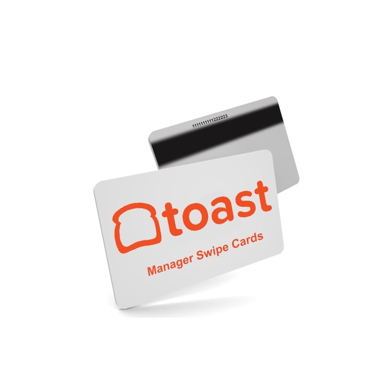 25 Toast POS Manager Swipe Cards + 1 Credit Card