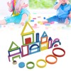 Baby Blocks Stacking Puzzle Set Colorful Wooden Building Blocks Educational