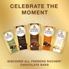 Ferrero Rocher premium chocolate bar, Milk Chocolate with Hazelnut Filling,