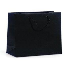 BLACK MATTE Gift Bags MEDIUMBULK 13x5x10" 1 unit, 100 pack per unit.