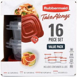 Rubbermaid® Home Set 8x Recipientes-tapas Para Alimentos Rubbermaid® Plástico