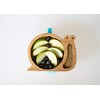 eco rascals Snail Shaped Natural Bamboo Plate for Babies, Toddlers,