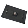 BOPLAT 1 Port Coax Cable Wall Plate Glossy Black -