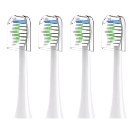 Cabezales de repuesto para cepillo de dientes eléctrico COSLUS DY-108Pro, cepillo de dientes eléctrico sónico con fundas (blanco)