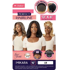Outre Lace Front Wig - Perfect Hair Line 13X4 - Mikara (OFF BLACK 1B)