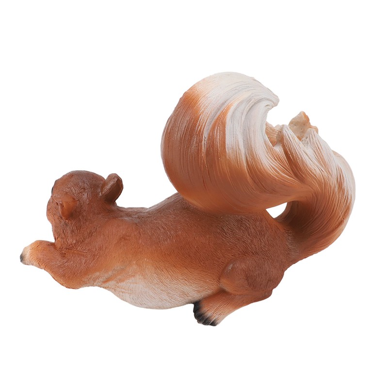 Squirrel Garden Decor Outside Funny Resin Statue Courtyard Balcony Outdoor