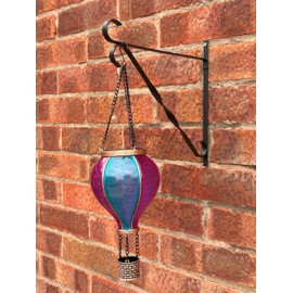 SwiftPick Home 10 Inch (24.5cm) Black Hanging Basket Bracket 2-Pack, Strong Heavy Duty Metal Hanging Bracket for Baskets, Lanterns, Lights, Bird Feeders