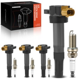 A-Premium Set of 8 Ignition Coil Pack and Iridium Spark Plugs Compatible with Suzuki Kizashi 2010-2013, Grand Vitara 2009-2013, 2.4L, Replace# 3340051K20, 3340051K51