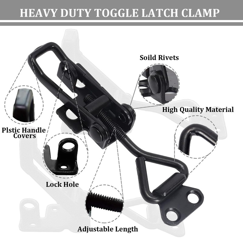 4Pack Toggle Latch Clamp 4003 Style, Heavy Duty Adjustable Toggle