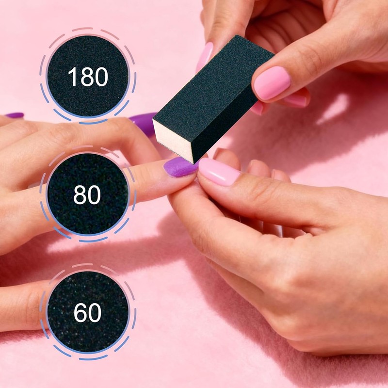 CGBE Lima de uñas,Nail Files and Buffer Manicure Tools Kit