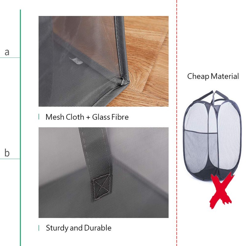 HONOMA Laundry Bags Hamper Bag with Handles,Portable & Collapsible Dirty