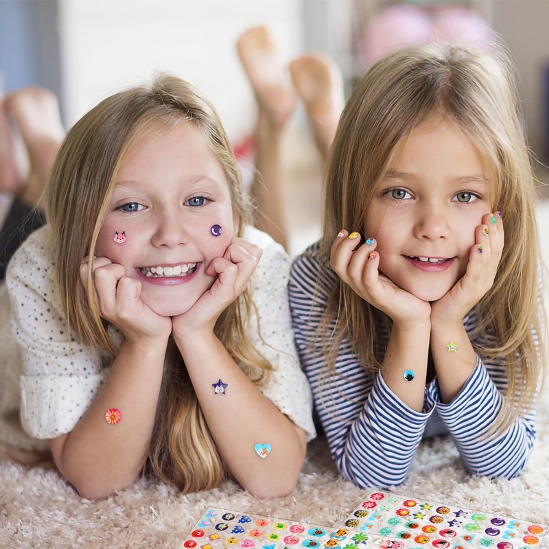240 Piece Earrings 3D Gems Sticker Girls Sticker Earrings Self-Adhesive