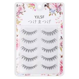 N07 False Eyelashes, 3D, 5 Pairs, Natural, Eye-Butt, Handmade, Reusable, Long Lasting, Natural, Waterproof, Ultra Lightweight, Daily Use, Actress Eyelashes, Thin Makeup, Daily Makeup