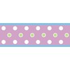 RoomMates RMK1455BCS Dotted Peel & Stick Border, Purple
