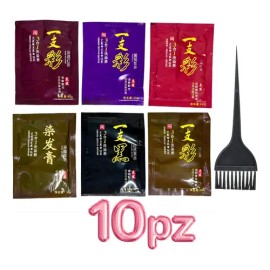 Shampoo Tinte Instantáneo 15min Cubre Canas Natural 10pzs F                                                                                           