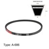 sourcing map A686 V-Belts 686mm Inner Girth 13mm Top Width