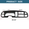 KUAFU Dash Bezel Cover Compatible with 1998-2002 Dodge Ram Truck