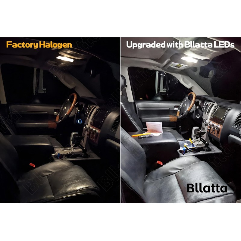 Bllatta 11pcs Super bright White 6000K LED Interior Light Kit