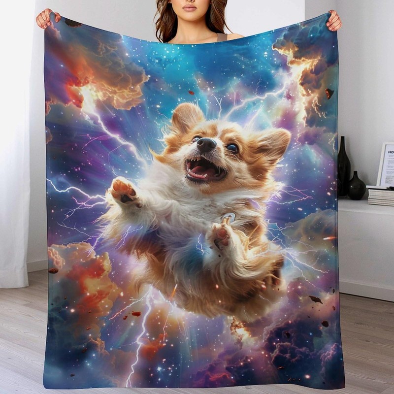 Corgi Blanket Funny Corgi Gifts for Girls Boys Woman Kids