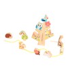 Wooden Animals Stacking Toy Colorful Improve Coordination Blocks Balancing Tree