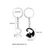 2 Pcs Cat Keychain, Matching Cute Keychain Couple Gifts, Keychain