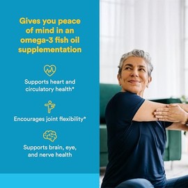 Natural Factors RxOmega-3 Softgels for Brain & Heart Support