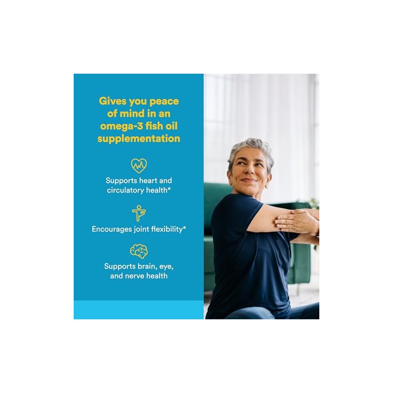 Natural Factors RxOmega-3 Softgels for Brain & Heart Support