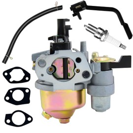 SOFO OEM GX160 Carburetor Kit Fit for Honda GX120 GX140 GX160 GX200 5.5HP 6.5HP Clones Engine for Predator 196cc 212cc #16100-ZH8-W61 with F6RTC Spark Plug
