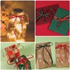 LUTER 3 Rolls Christmas Raffia Paper Ribbon, Natural Raffia Paper