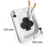 Ganzoo Ashtray in Poker Card Design Checked Symbol Ace