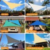 Artpuch Sun Shade Sail, 18'X18'X18' Light Grey Triangle, Curved Edged