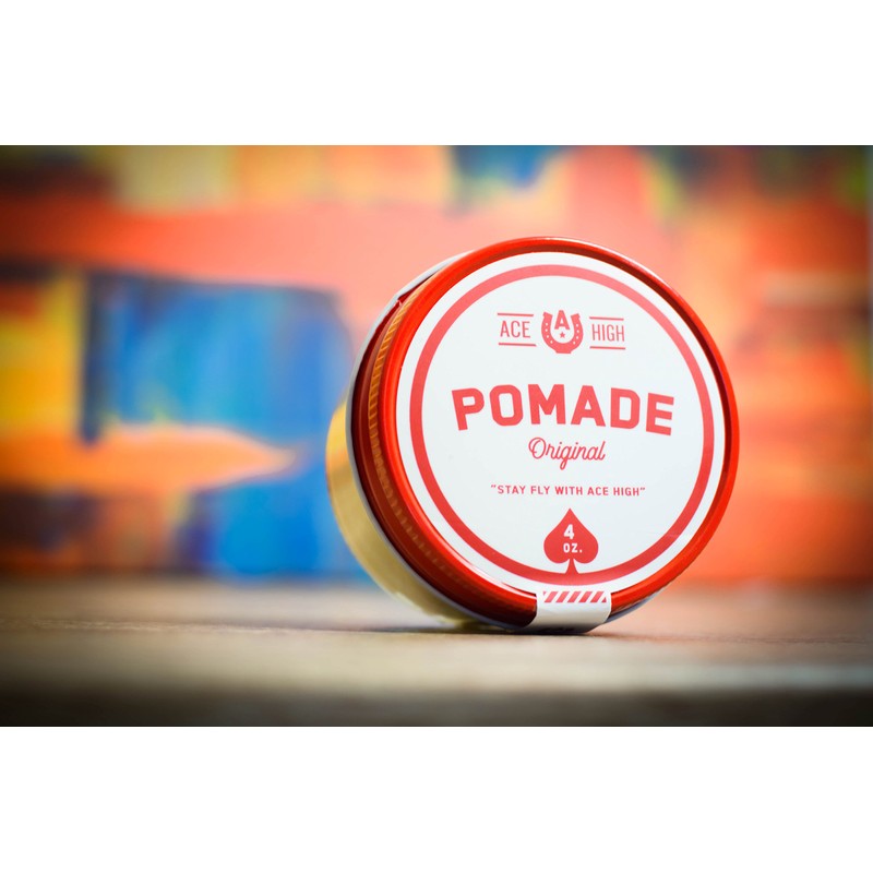Ace High Pomade, Strong Hold, Natural Shine, Water Based, Hand