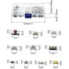QWORK® Pack of 250 Micro Switches, 10 Values, Tactile Pressure